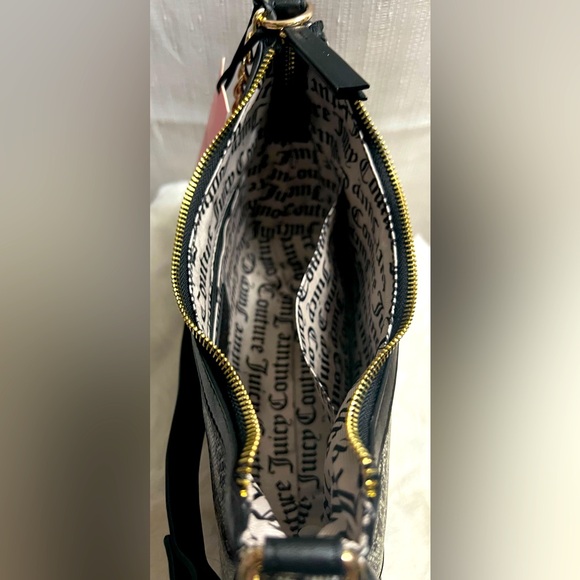 NEW Juicy Couture Black Beige Shoulder Bag - Picture 6 of 6
